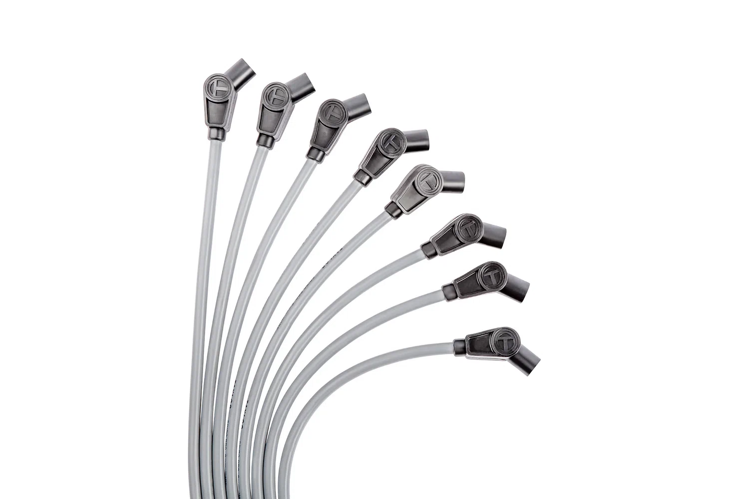 Spark Plug Wire Set Universal 8mm Silicone Spiro Pro 135_ 350 ohm_ft Grey 53853